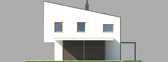 Projekt domu EX 12 S1 - elewacja frontowa