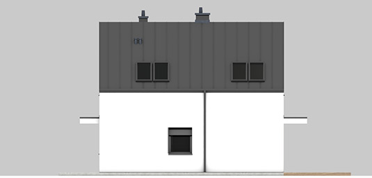 Projekt domu Mini 16 II - elewacja frontowa